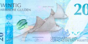 CURACAO AND ST. MARTIN 20 CARIBBEAN GUILDER P-2 2025